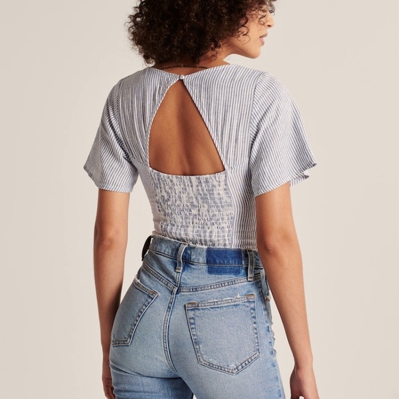 NWT Tie-Front Bodysuit - Size S - Picture 3 of 9